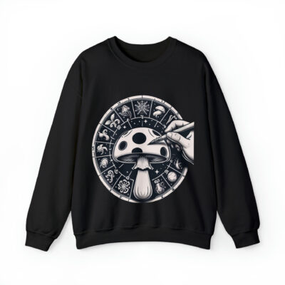 Mushroom Zodiac Sweatshirt – Unisex Heavy Blend Crewneck